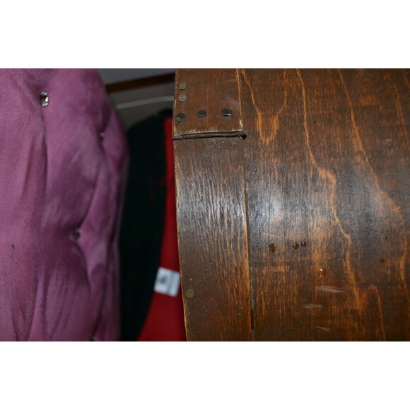 Bent Wood Cheese Box Painted with Cottage Core Farmhouse Americana Folk Art - Picture 4 of 9